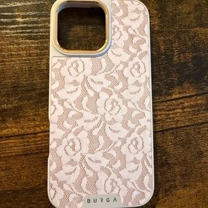 Cream and White Burga Elite Case with MagSafe Support for IPhone 16 Pro Max